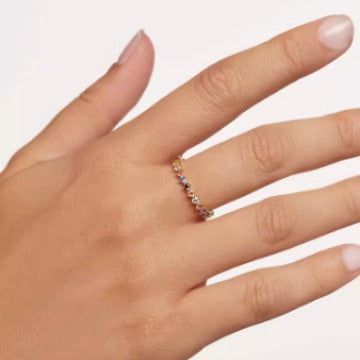 Soleil Multi-Gemstone Eternity Ring