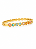 Soleil Multi-Gemstone Bezel Bangle
