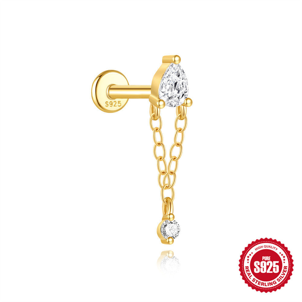 Fashion Silver Thematic Stud Earrings