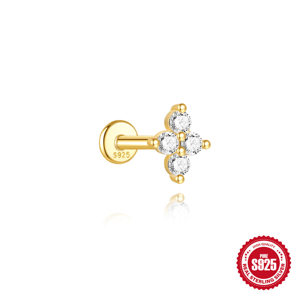 Fashion Silver Thematic Stud Earrings