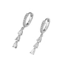 Amour Heart Drop Huggie Earrings