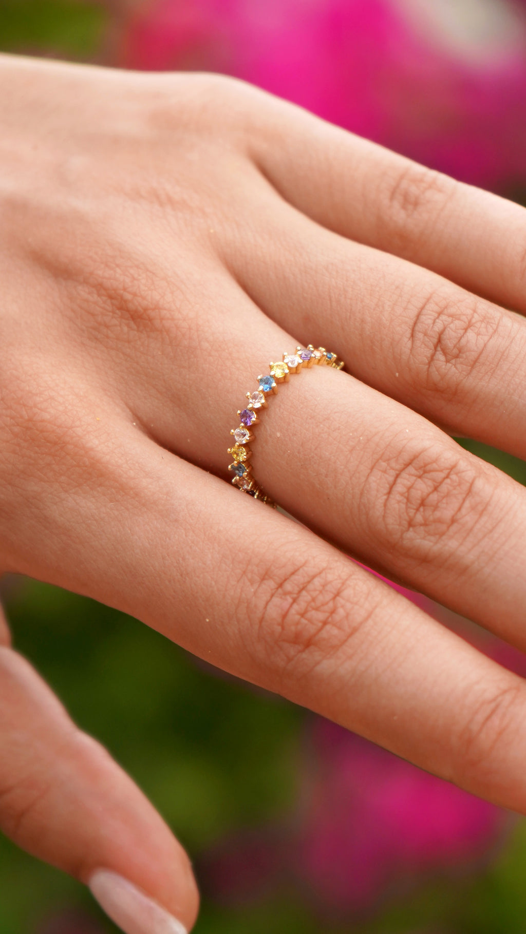 Soleil Multi-Gemstone Eternity Ring