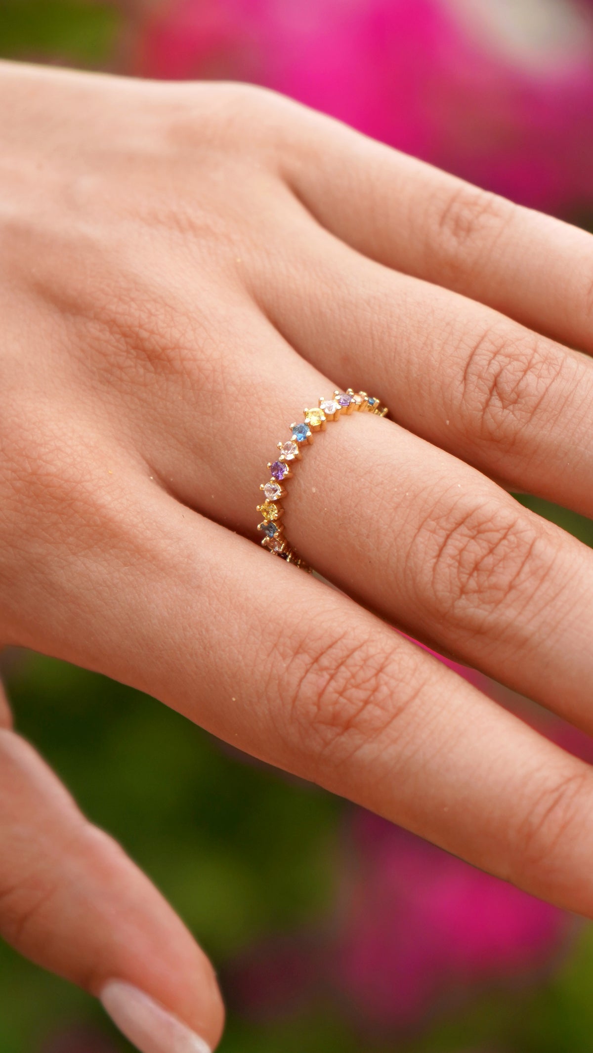 Soleil Multi-Gemstone Eternity Ring