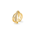 Étoile Criss-Cross Pavé Ring
