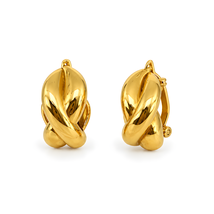 Oceania Hoop Gold Earrings