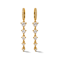 Amour Heart Drop Huggie Earrings