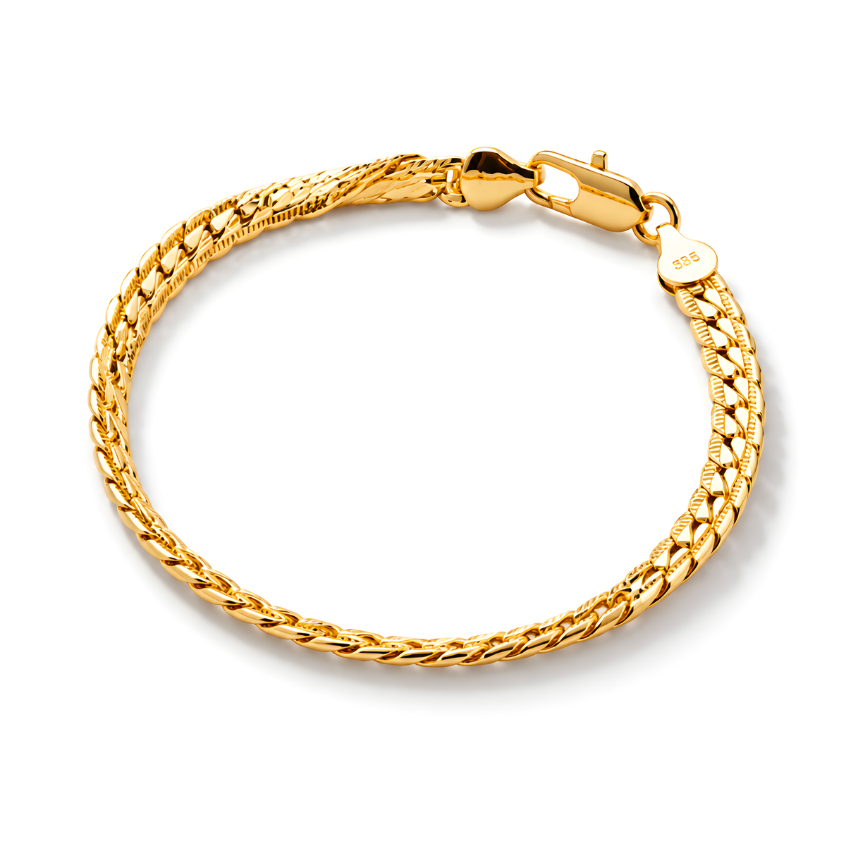 Aurelia Twisted Herringbone Chain Bracelet