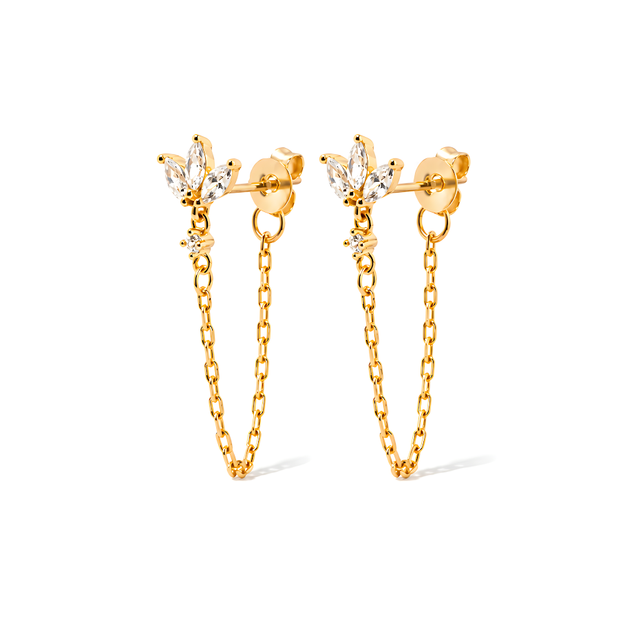 Flower Chain Earrings