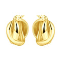 White Copper Non-Fading Woven Earrings