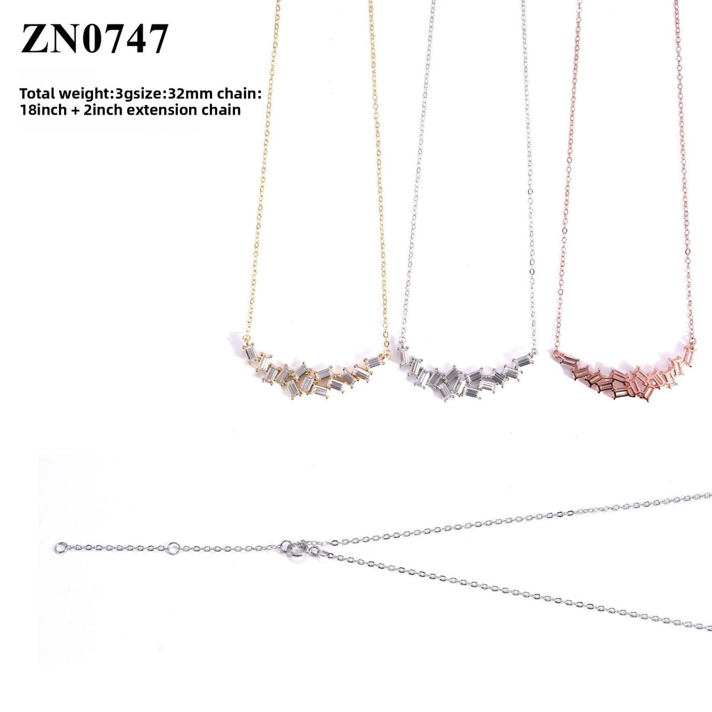 Sterling Silver Moissanite Pendant Necklace