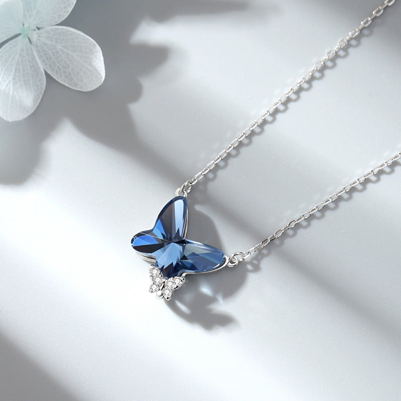 The Monarch Diamond Pendant (Sterling Silver & Waterproof Crystal)